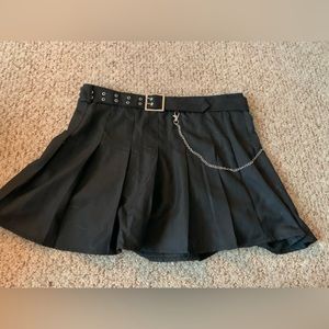 Rue21 Black Chain faux belt skirt XL